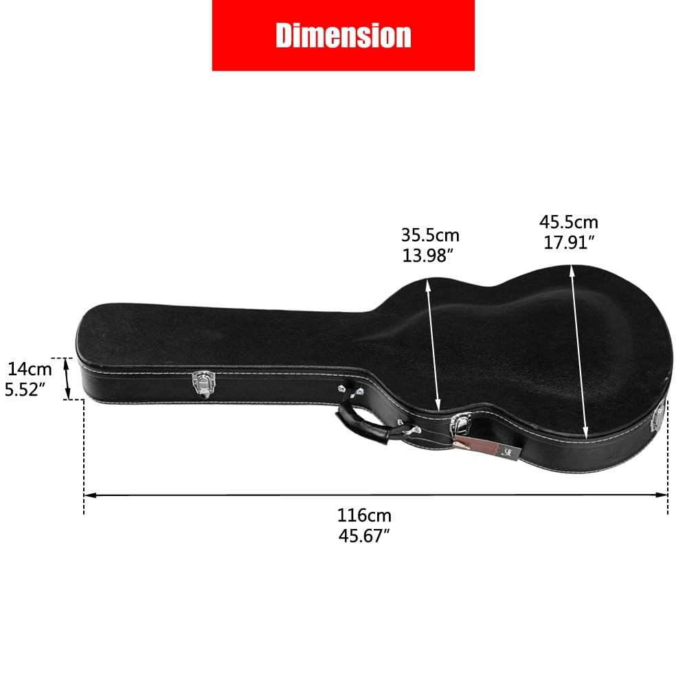 Hard Case for Semi-Hollow Hollowbody Electric Guitars U83788