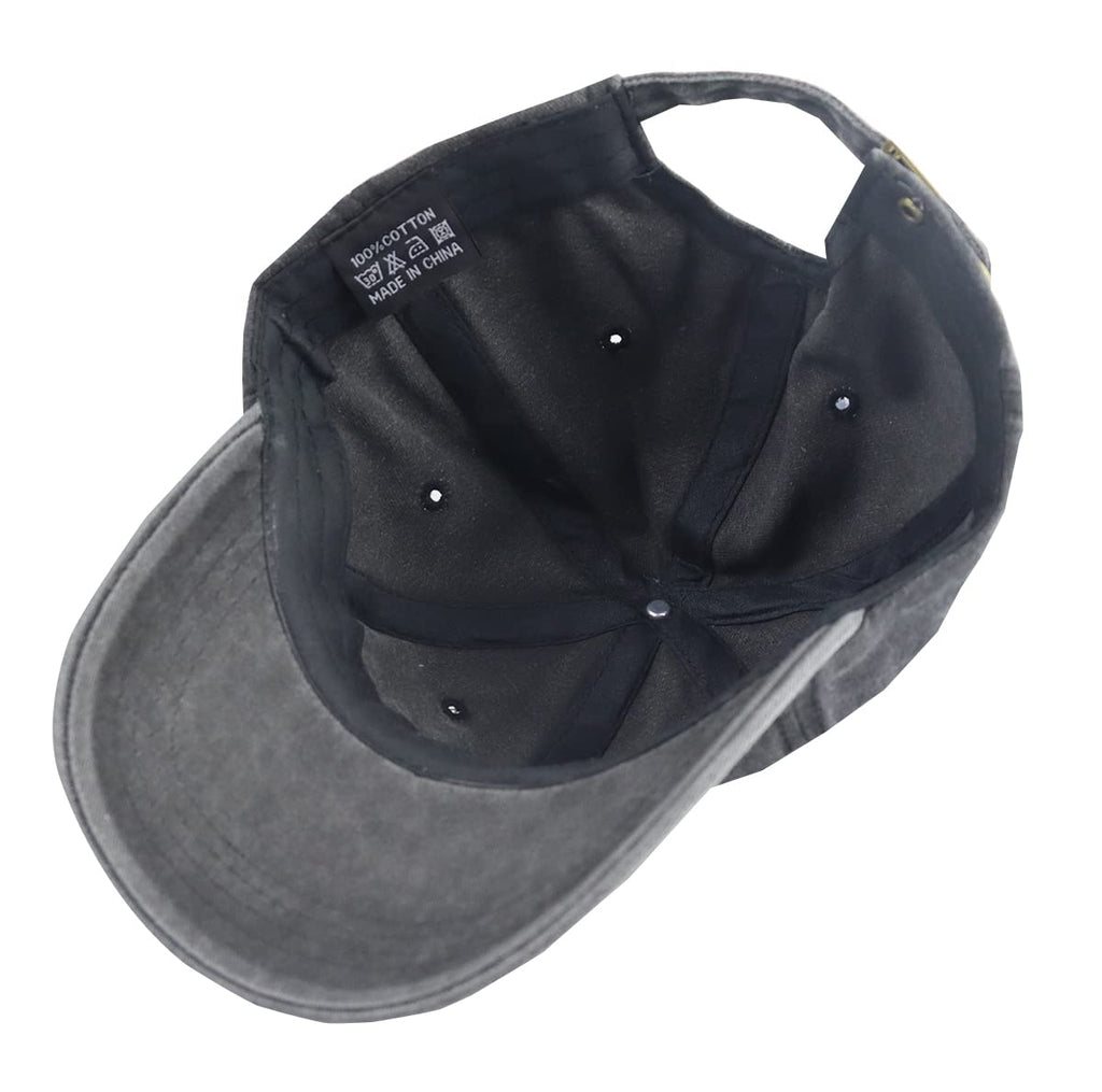 Adjustable Washed Embroidered Vintage Cotton Baseball Cap J58880