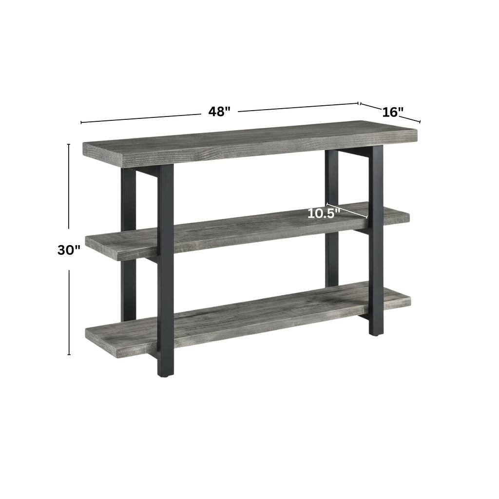 Solid Wood Media Console Table V4940