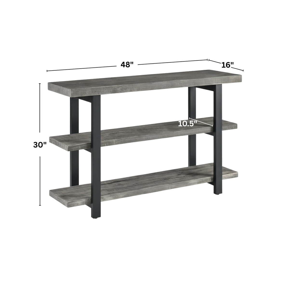 Solid Wood Media Console Table V4940