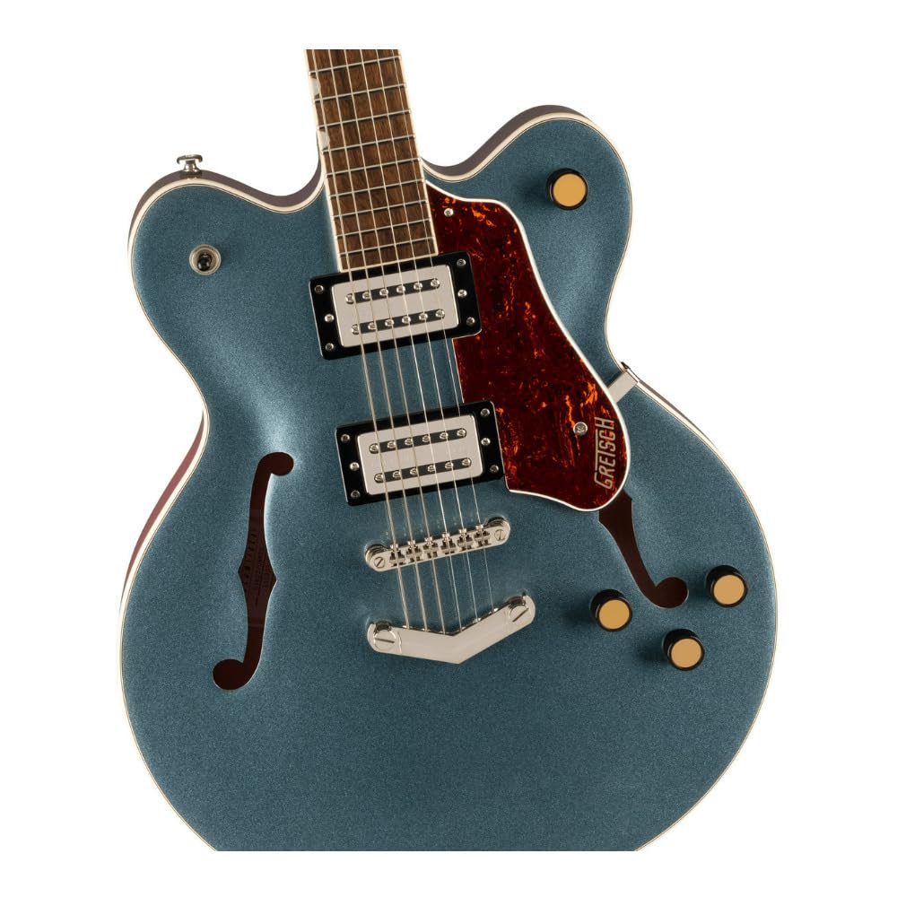 Gunmetal Hollow Body Electric Guitar with Case D7651