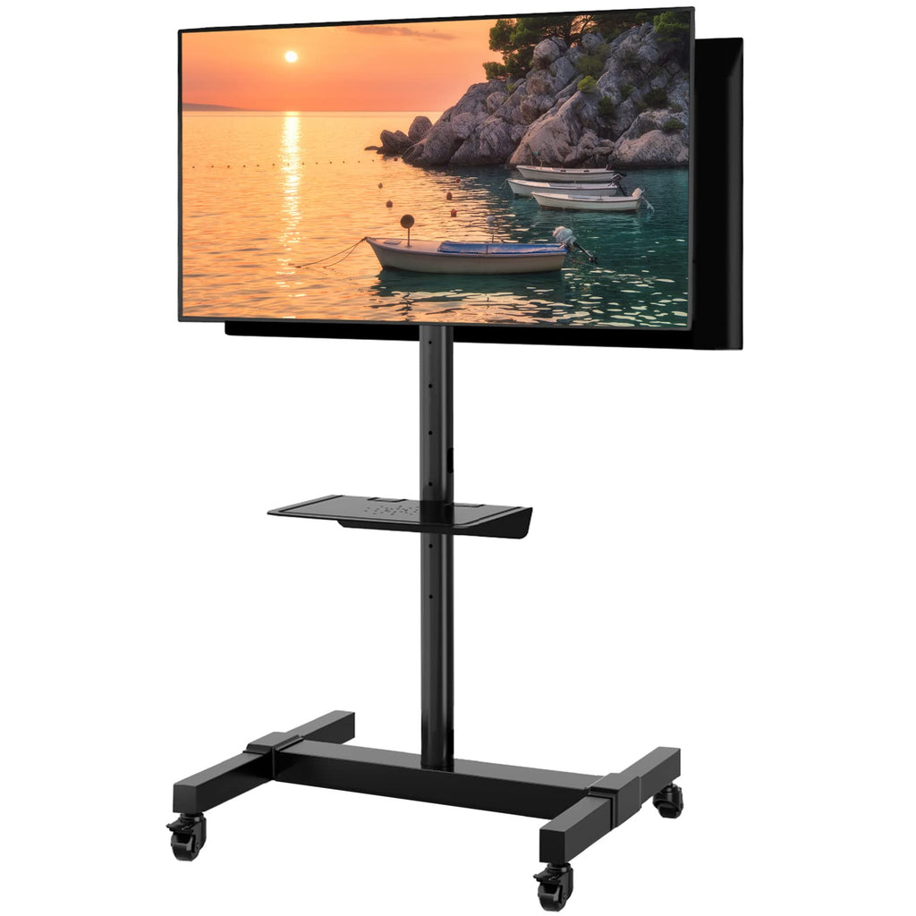 Mobile Dual TV Stand for Two 32-65 Inch Flat Panel Curved TV B43689