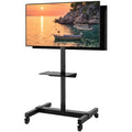 Mobile Dual TV Stand for Two 32-65 Inch Flat Panel Curved TV B43689
