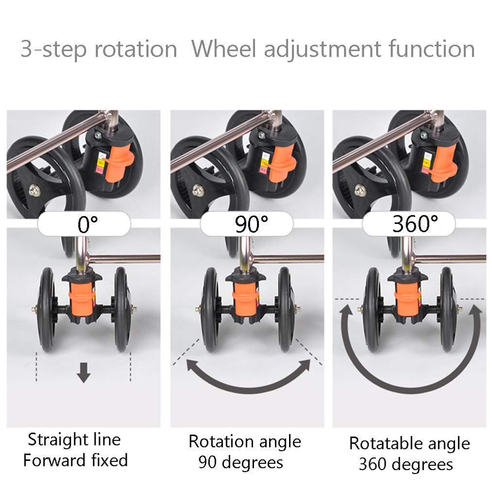 Portable Rollator Walker with Seat H1317