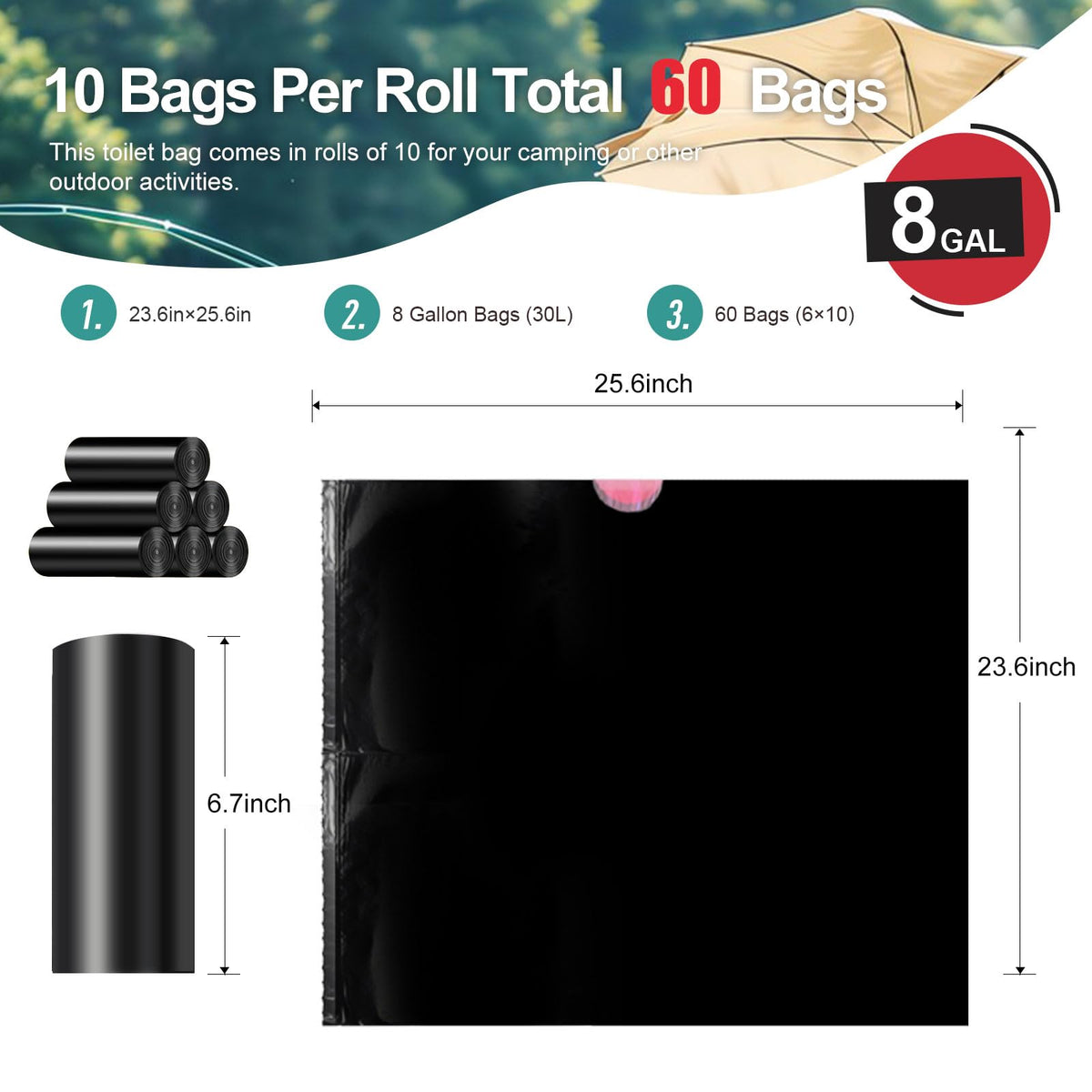 Portable Toilet Bags N50875