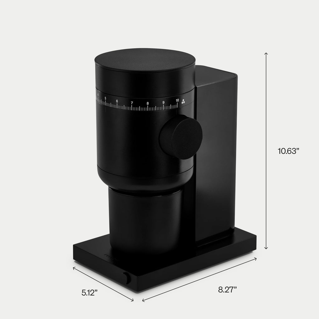 Electric Conical Burr Coffee Grinder, 48 mm Burrs, Black S949739