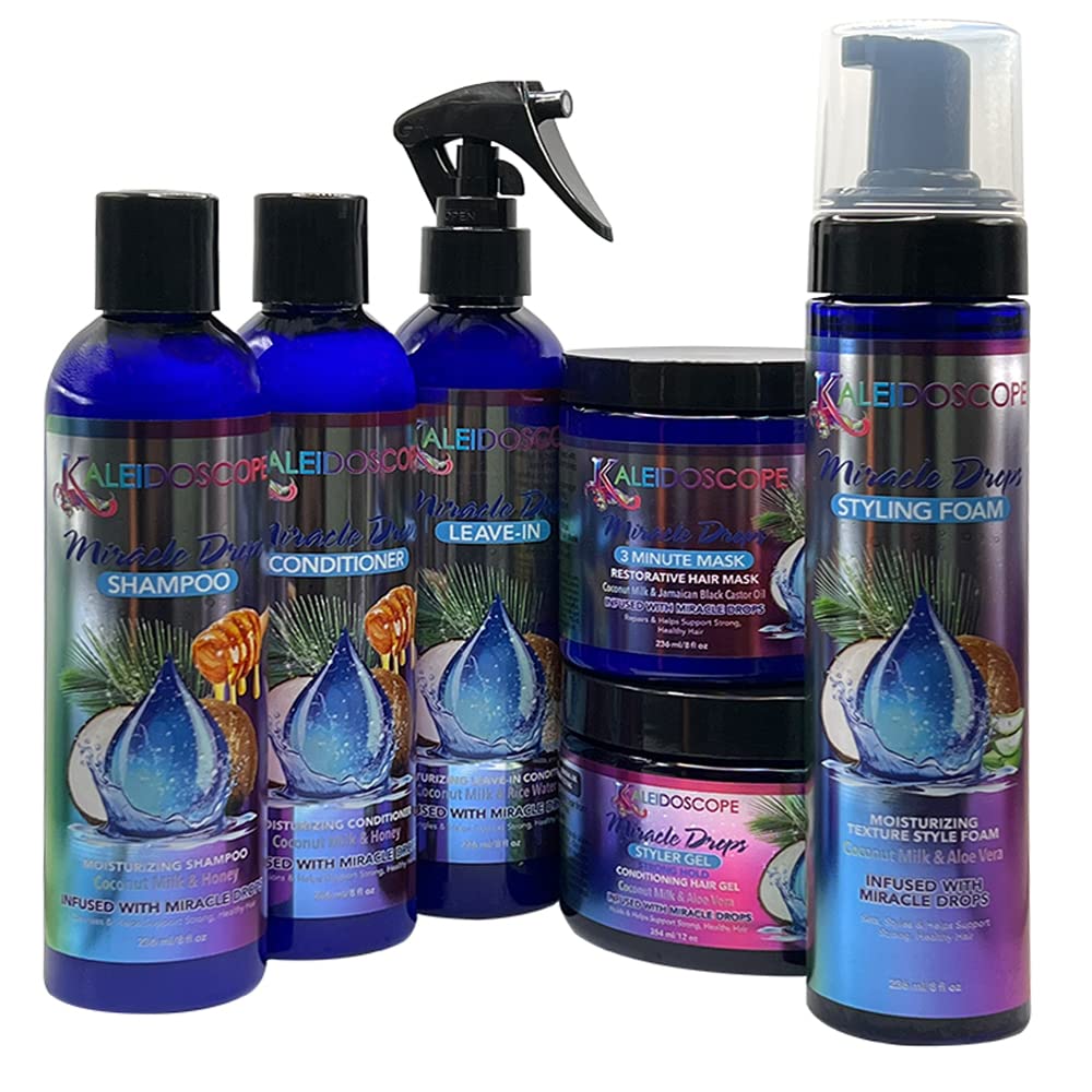 Coconut Milk Honey Aloe Vera Rice Water Hair Care 6 Pcs Set D4127