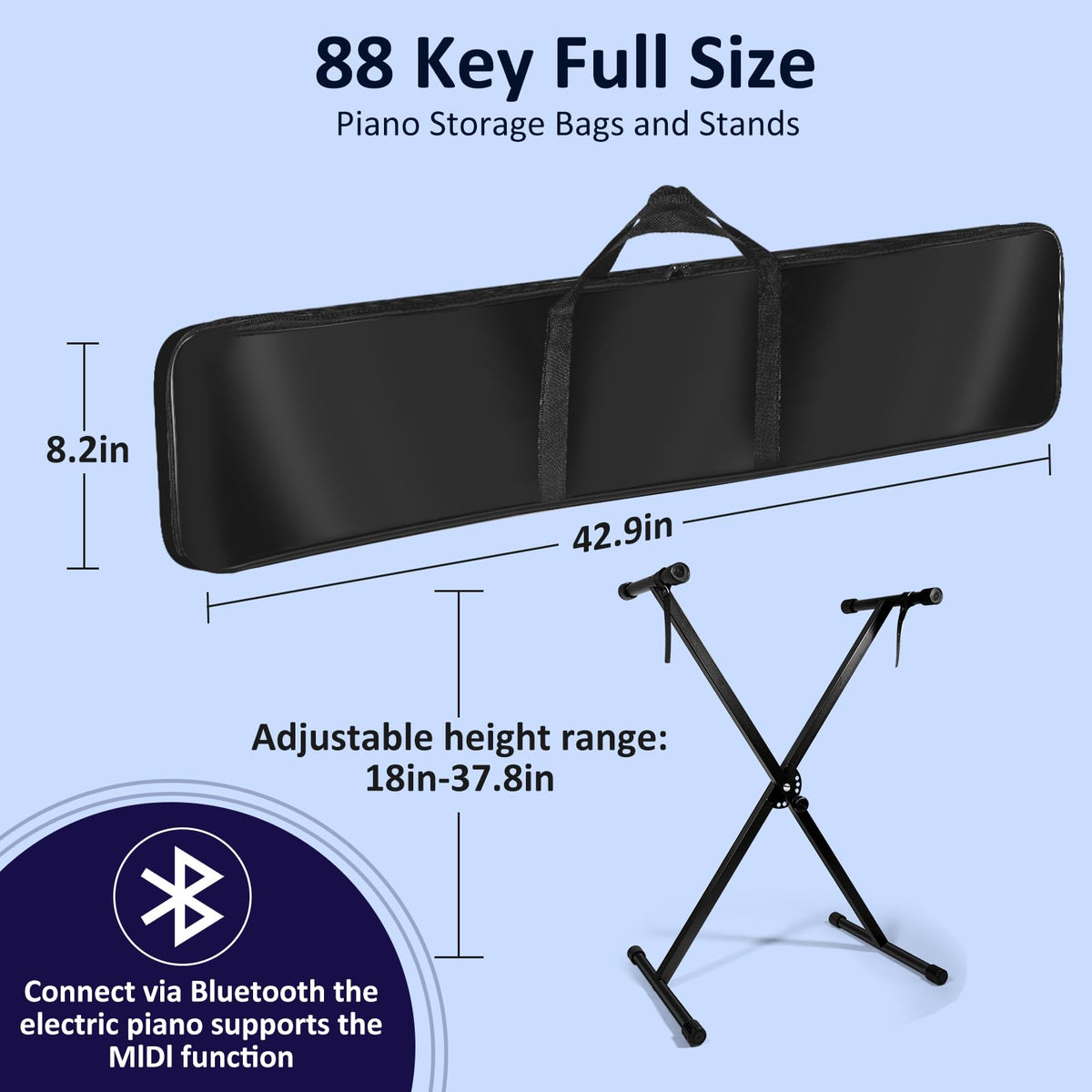 88 Key Semi Weighted Digital Piano with Sustain Pedal C6332