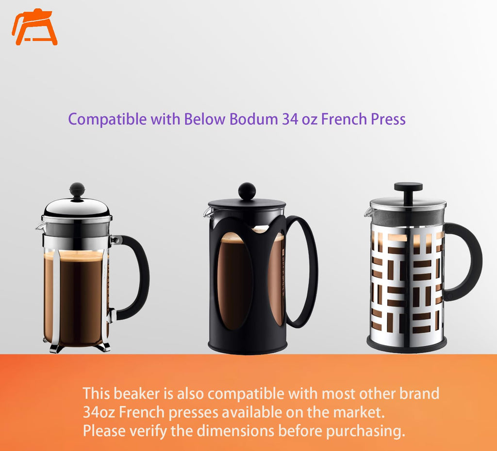 34oz Glass Carafe 8 Cup 1000ml V68455