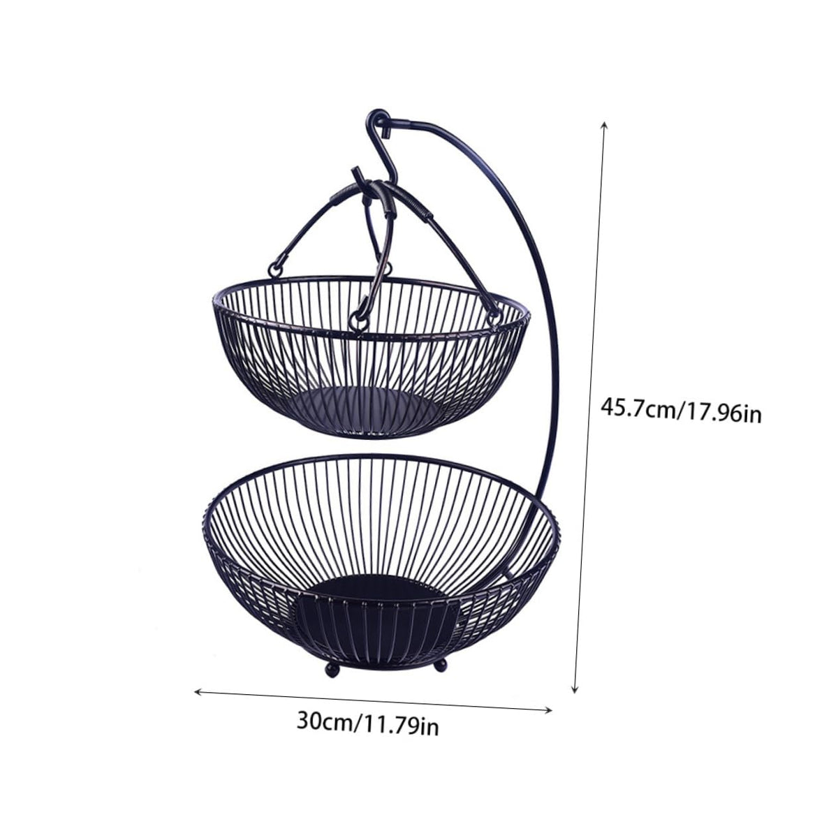 Double Layer Iron Fruit Basket L2705