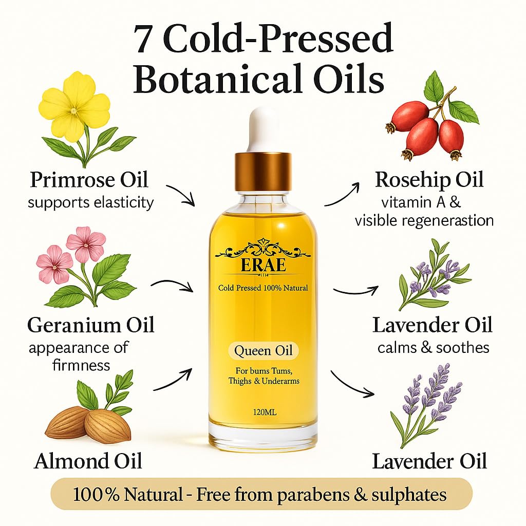 Cold-Pressed Natural Botanical Firming Oil for Face & Body, 4 fl oz J9539