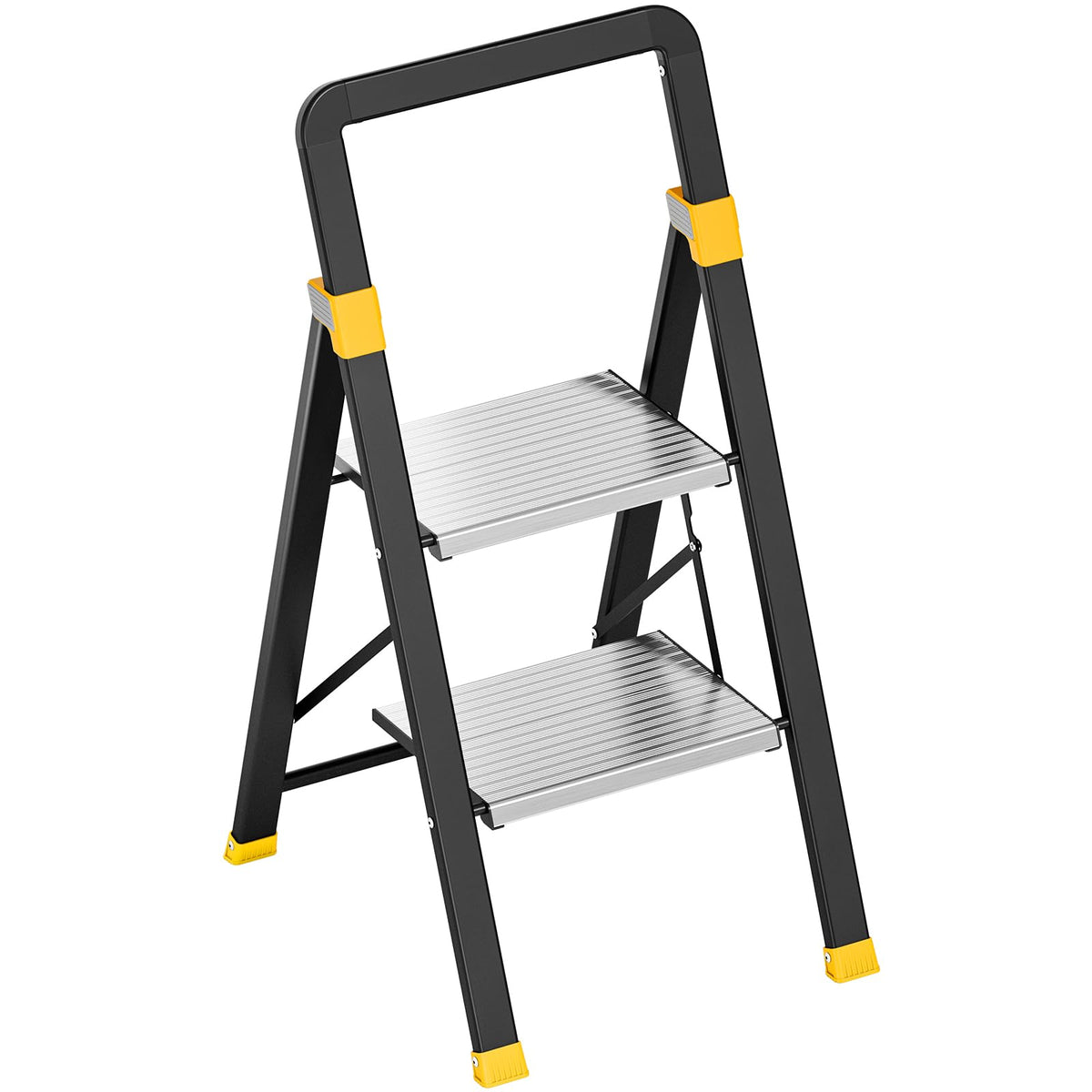 2 Step Ladder Lightweight Aluminum Folding Step Stool V4757