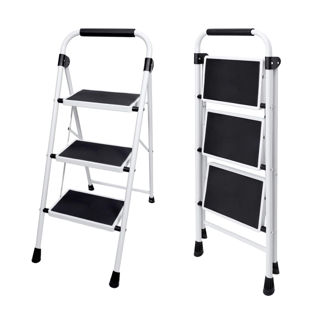 3 Step Ladder with Anti-Slip Pedal & Handrail W8886