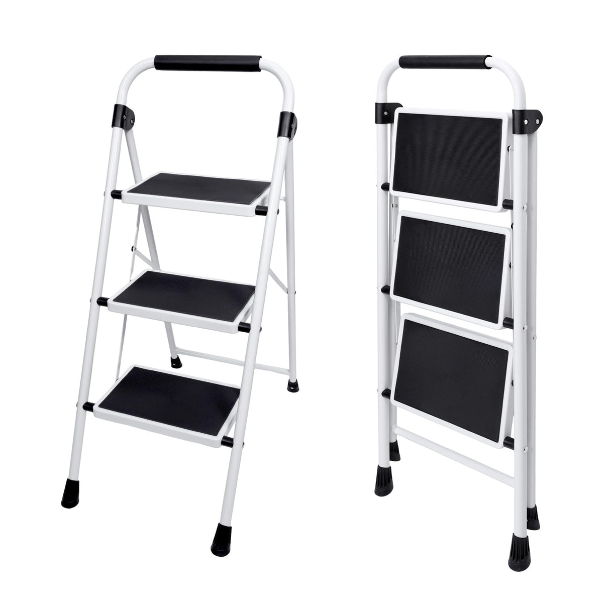 3 Step Ladder with Anti-Slip Pedal & Handrail W8886
