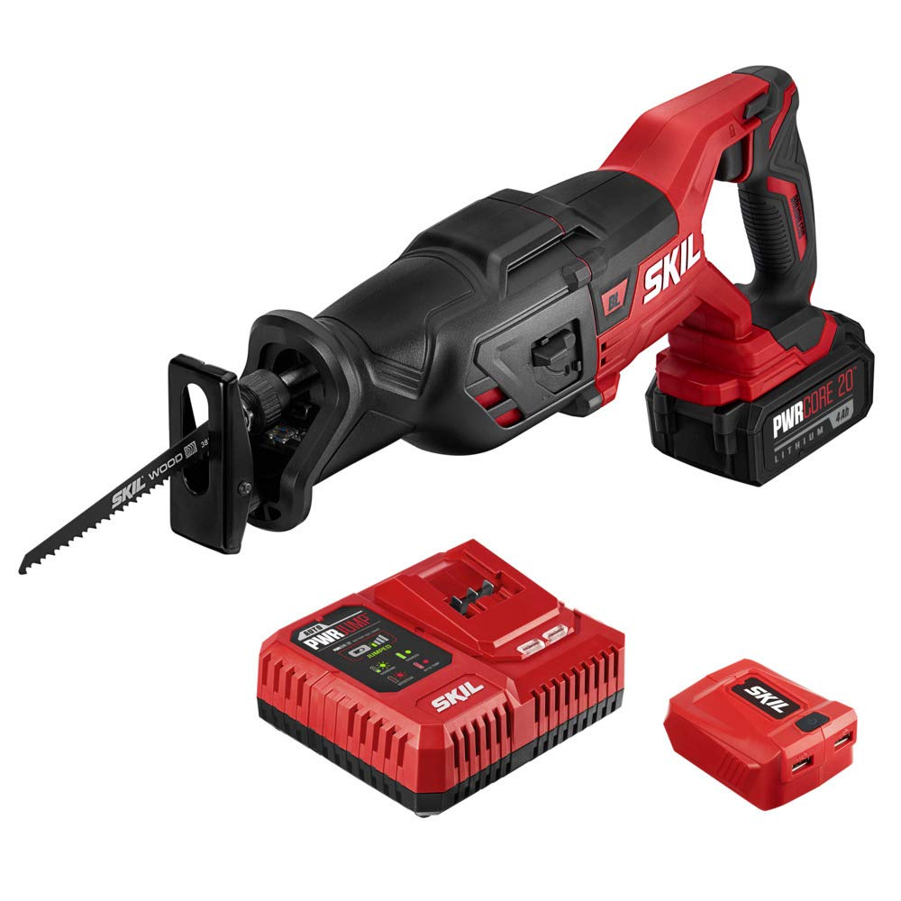 20V Brushless Reciprocating Saw Kit with Battery and Charger V4430