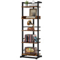 5 Tier Wood Bookcase with Metal Edge Protection I450432