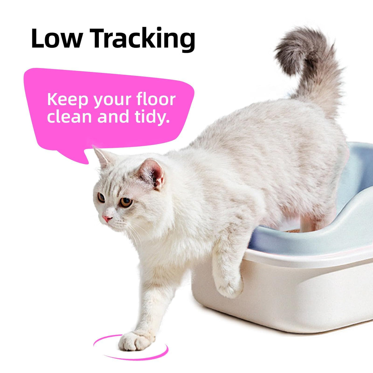 Clumping Cat Litter 99.9% Dust Free Flushable Mixed Tofu and Bentonite Odor Control 16.8lb O901078