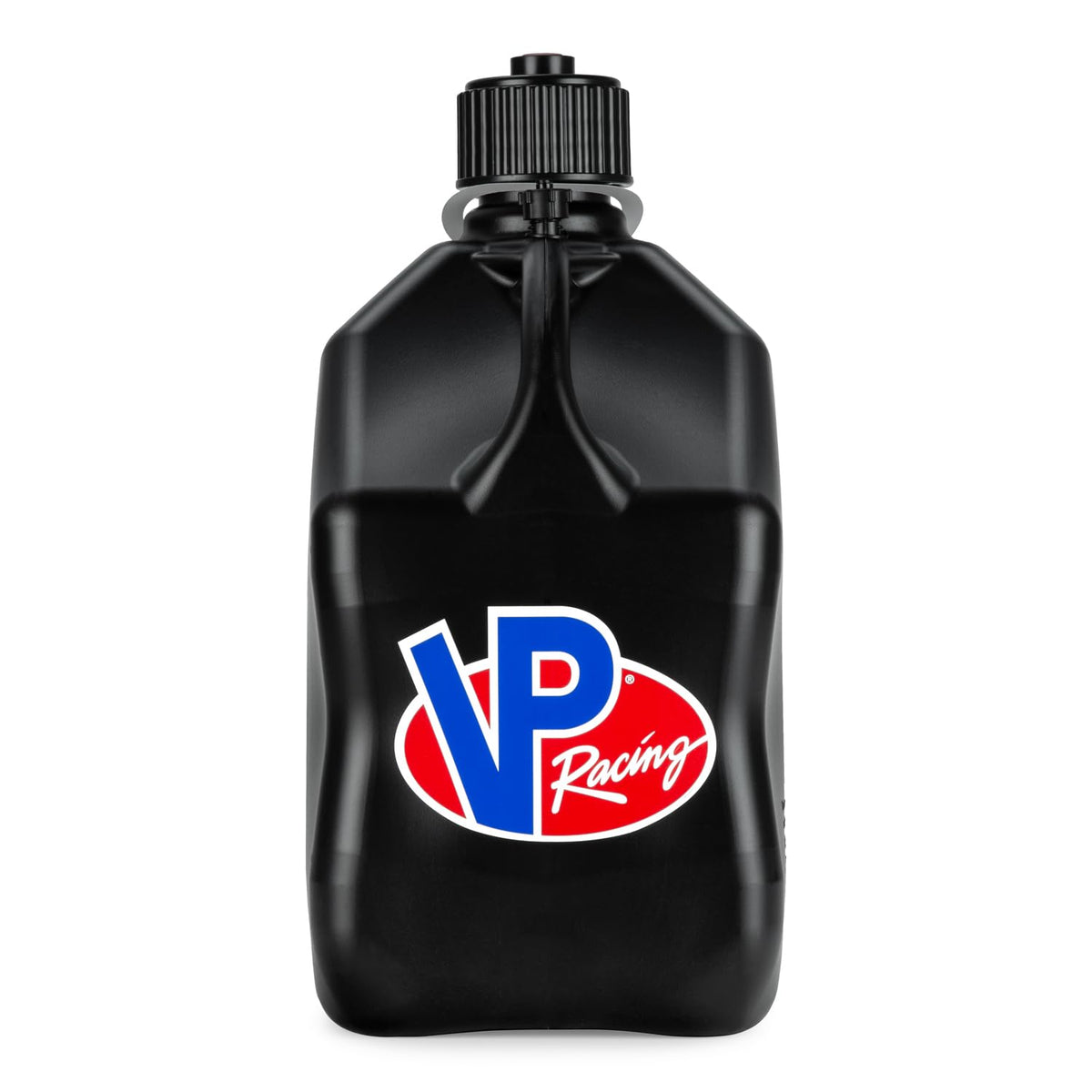 5.5 Gallon Square Motorsport Jug Black with Filler Hoses 4 Pack J6355
