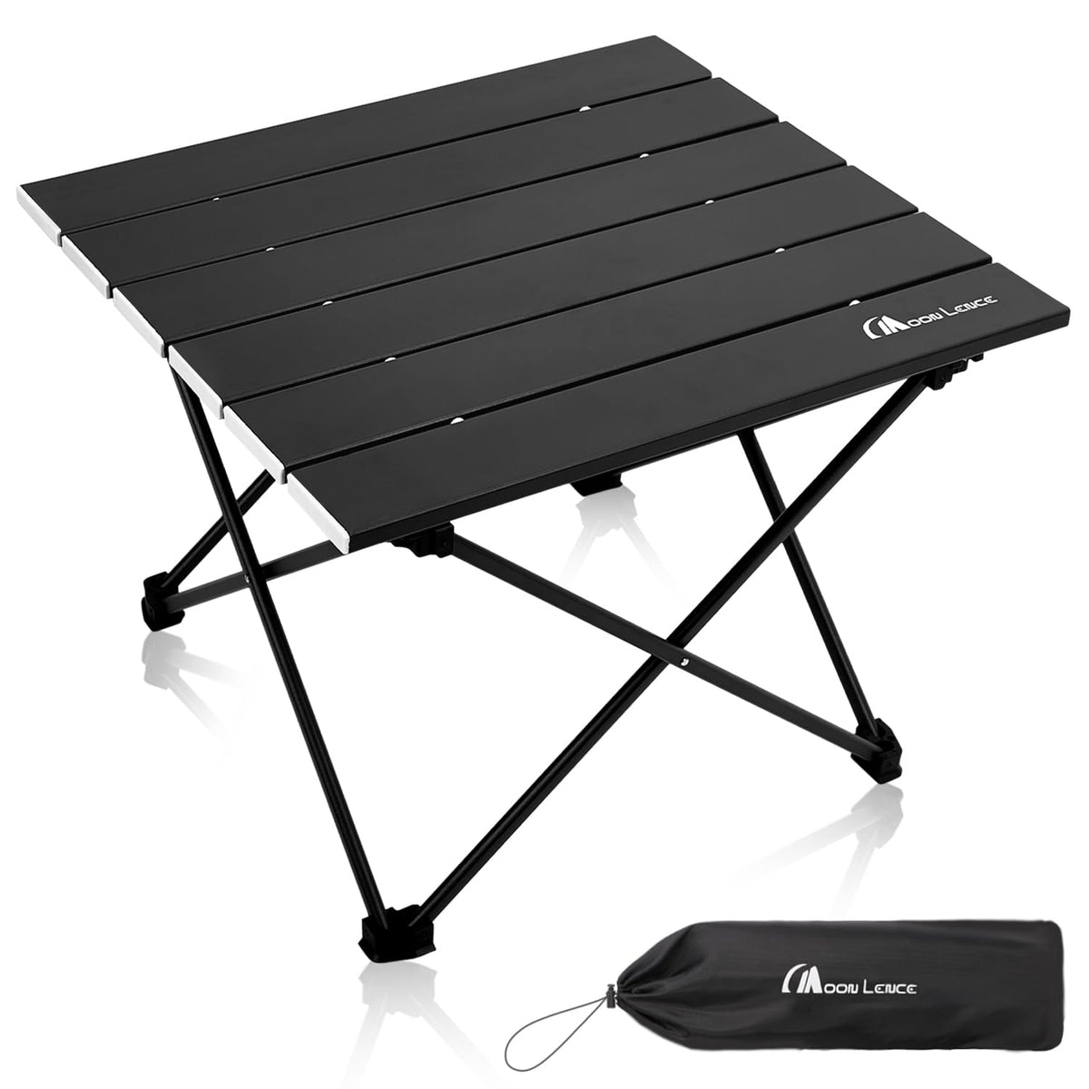 Ultralight Folding Camping Table with Carry Bag Black D8756