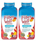 Sugar Free Peach Raspberry BlackBerry Fiber Gummies 220 Count 2 Pack N1041
