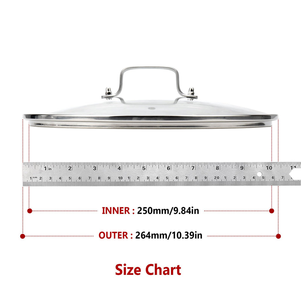 10" Tempered Glass Lid T817