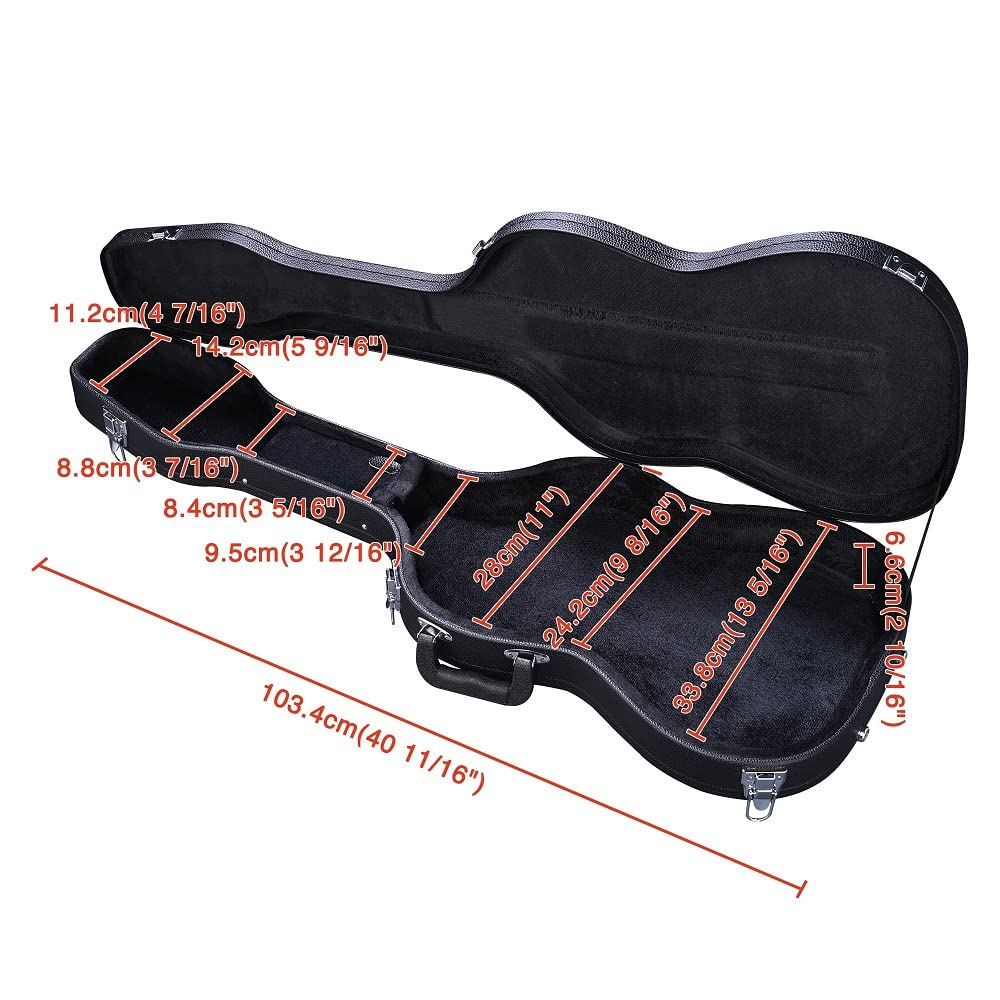 40" Hard Shell Electric Guitar Case with Plush Interior O285933
