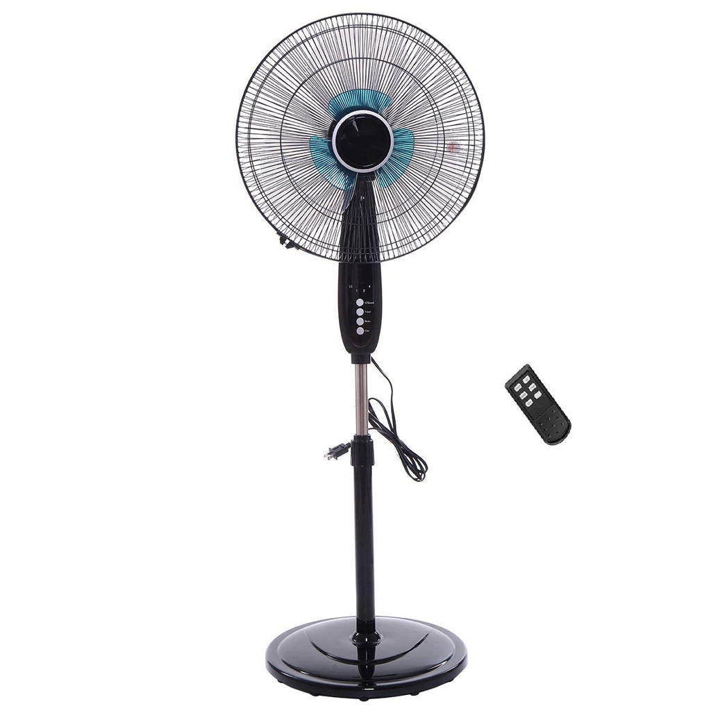 16" Oscillating Pedestal Fan with Remote Control T227