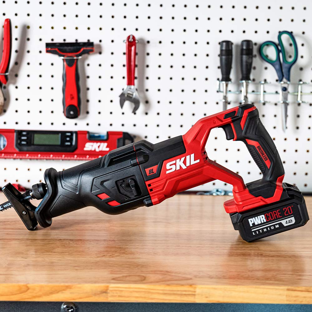 20V Brushless Reciprocating Saw Kit with Battery and Charger V4430