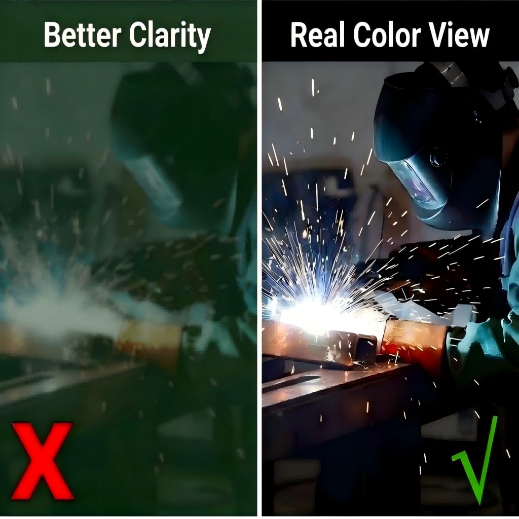 Auto Darkening Welding Helmet True Color Wide View Screen V9509