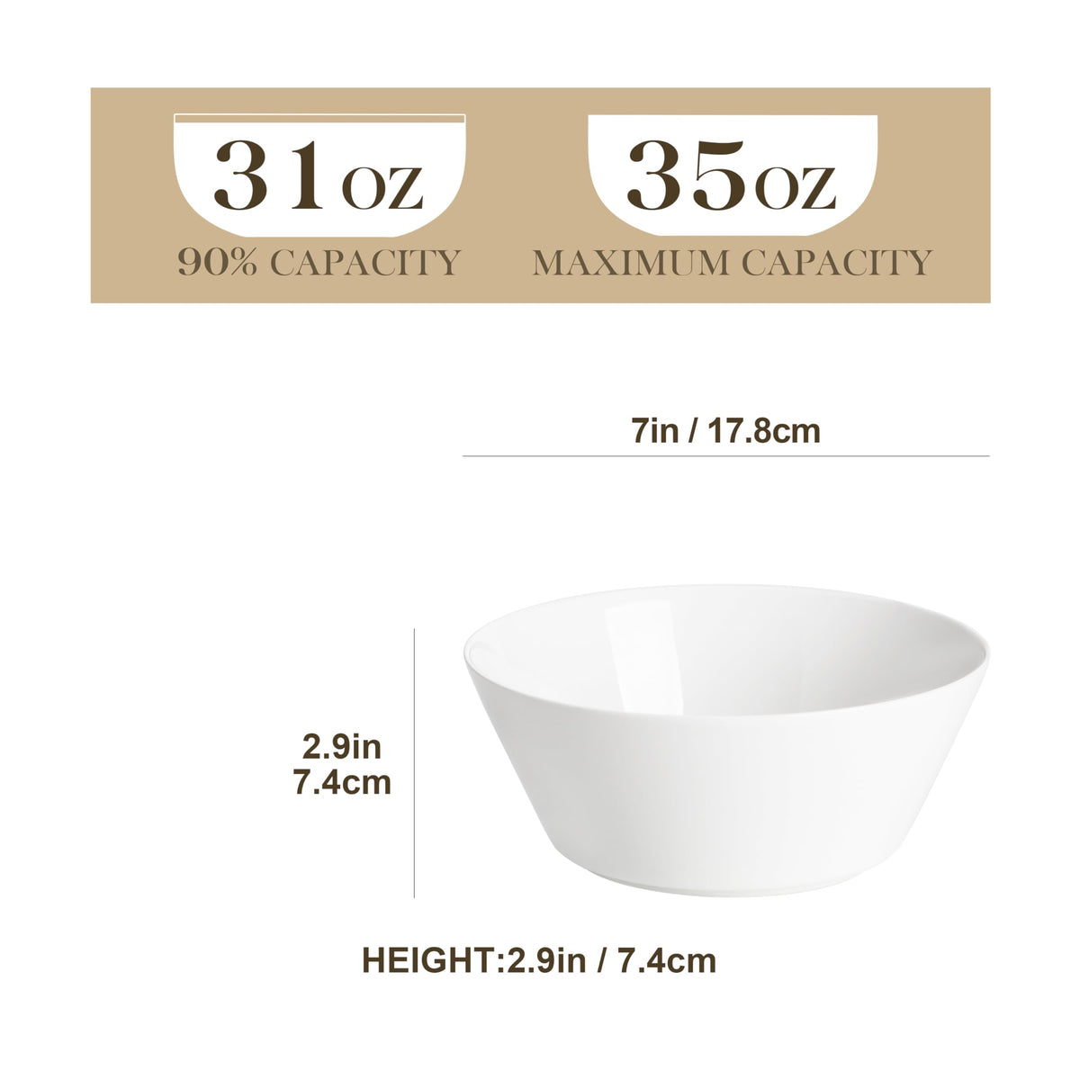35 OZ Soup Bowls, 48 OZ Pasta Bowls J487026