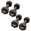Neoprene Hexagon Dumbbells with Cast Ergo Handle, 10lb Pack of 4 R11334