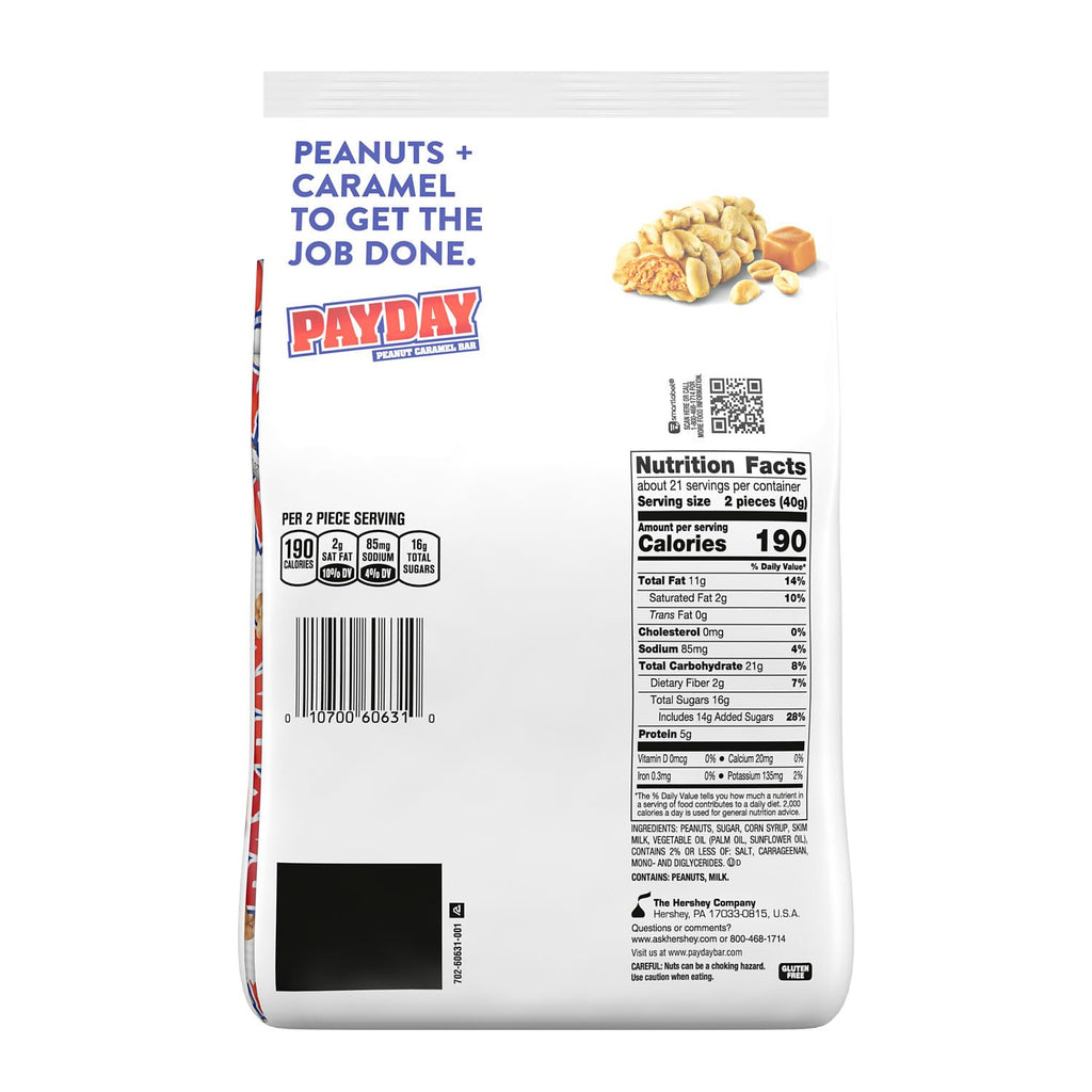 Peanut Caramel Snack Size Candy 30.1 oz B232294