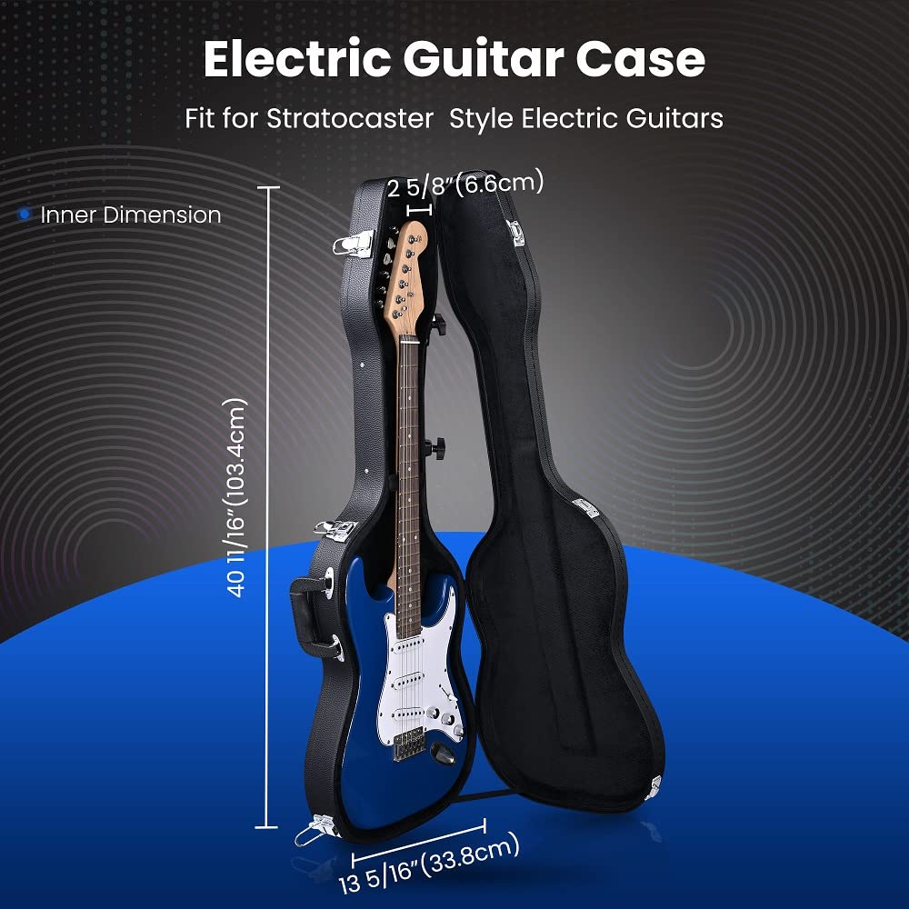 40" Hard Shell Electric Guitar Case with Plush Interior O285933
