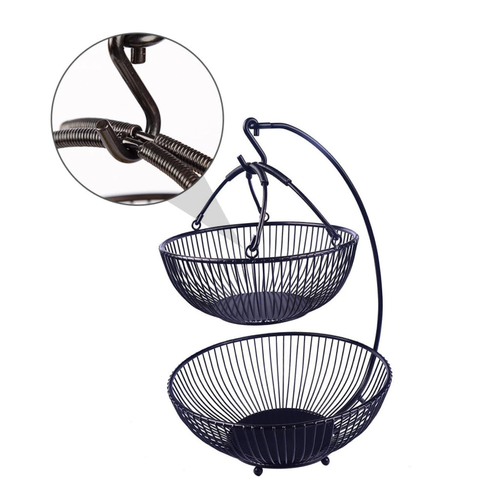 Double Layer Iron Fruit Basket L2705