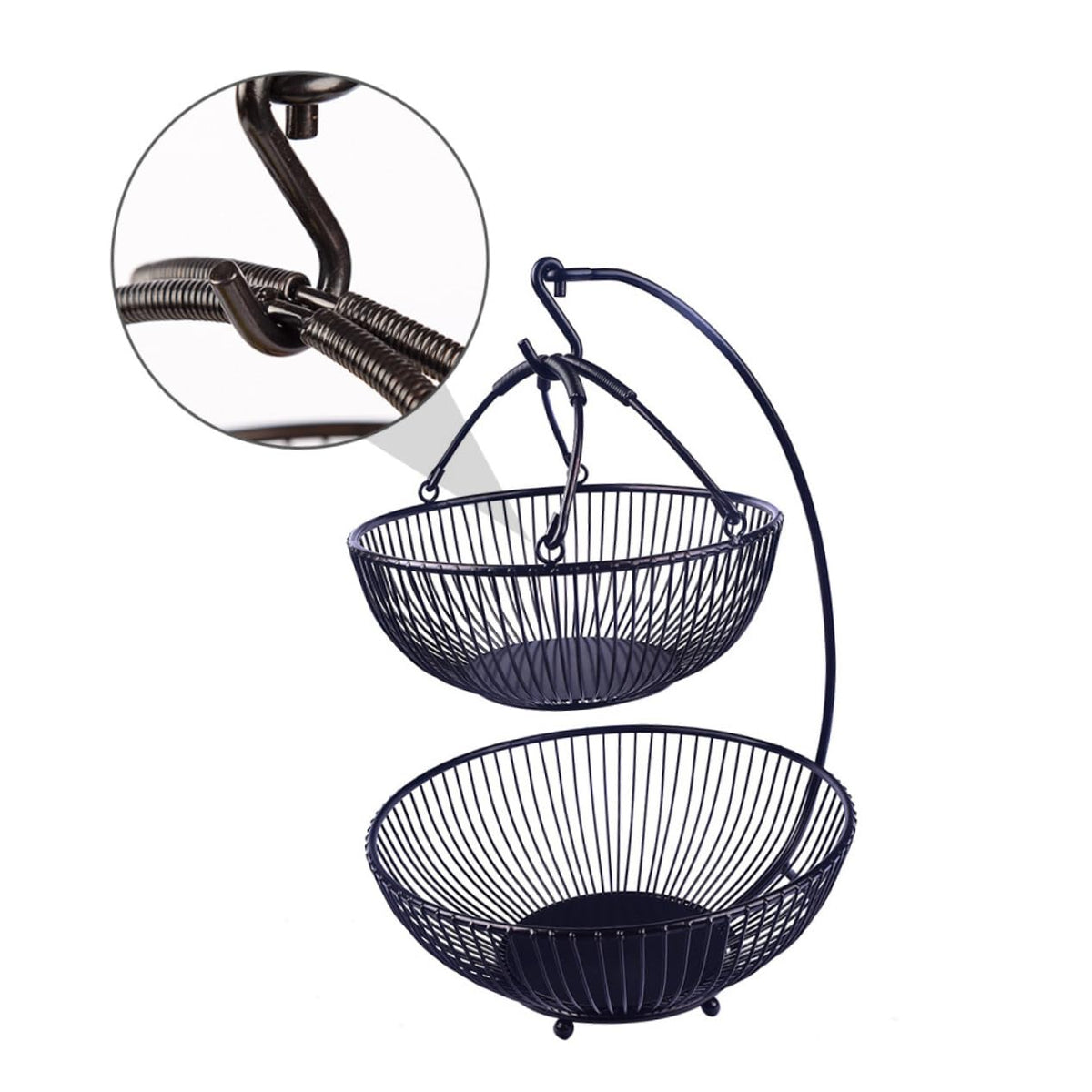 Double Layer Iron Fruit Basket L2705
