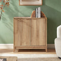 Fluted Storage Cabinet with Adjustable Shelf K851598