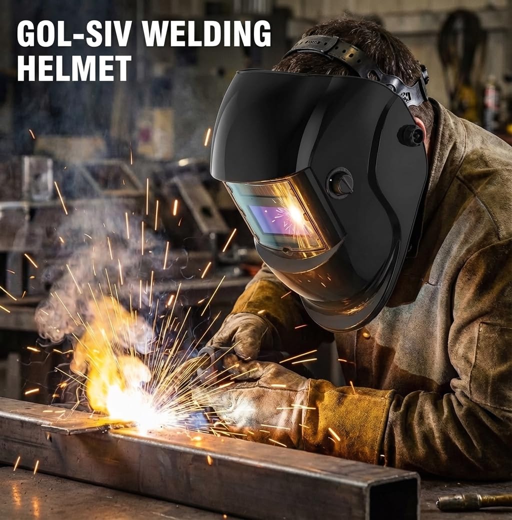 Auto Darkening Welding Helmet True Color Wide View Screen V9509