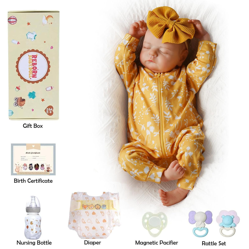 20 Inch Full Vinyl Reborn Baby Dolls Girl F792566