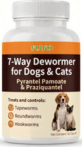 7 Way Dewormer Flavored Chewables for Dogs & Cats, 50 Count R62502