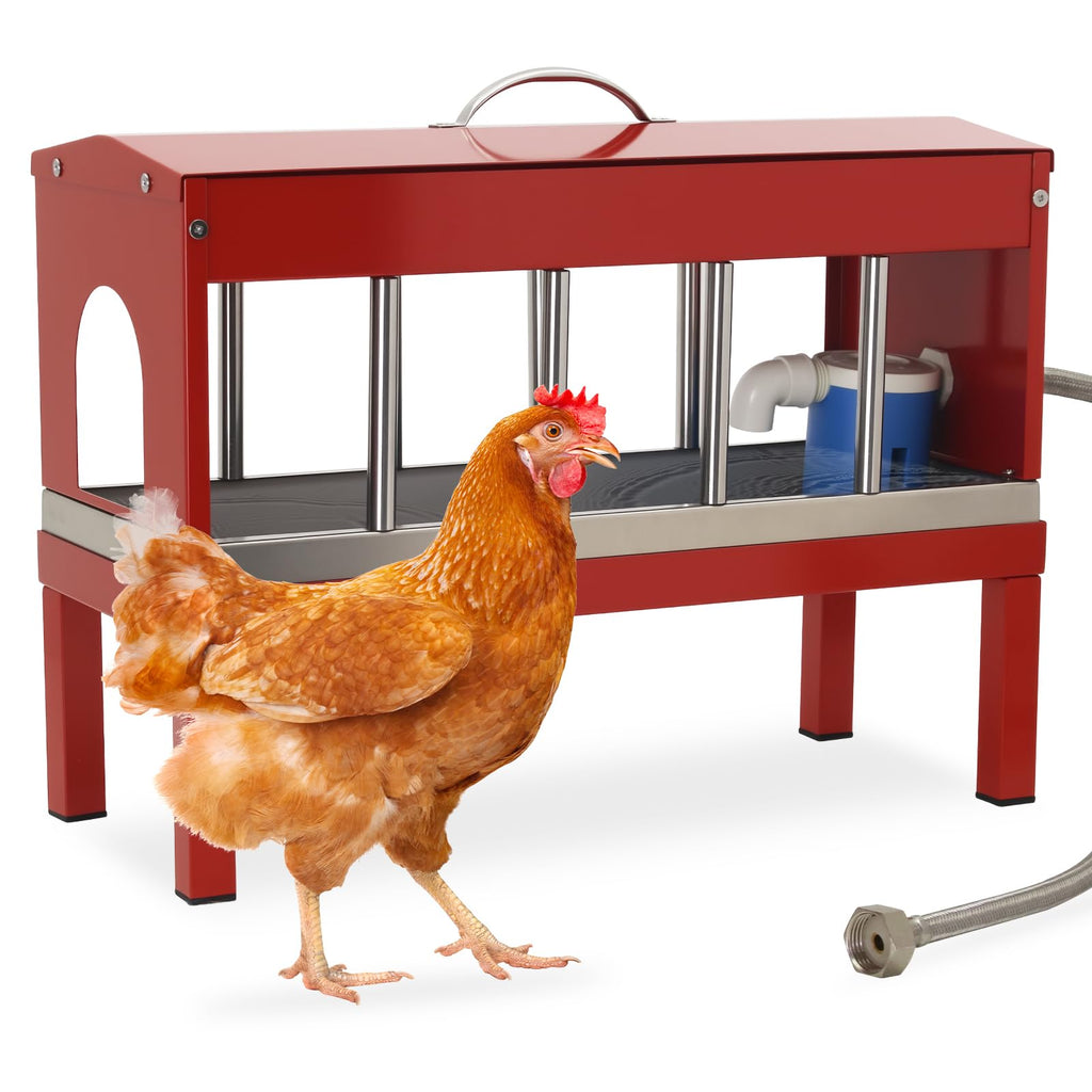 Automatic Stainless Steel Poultry Waterer Dispenser C906