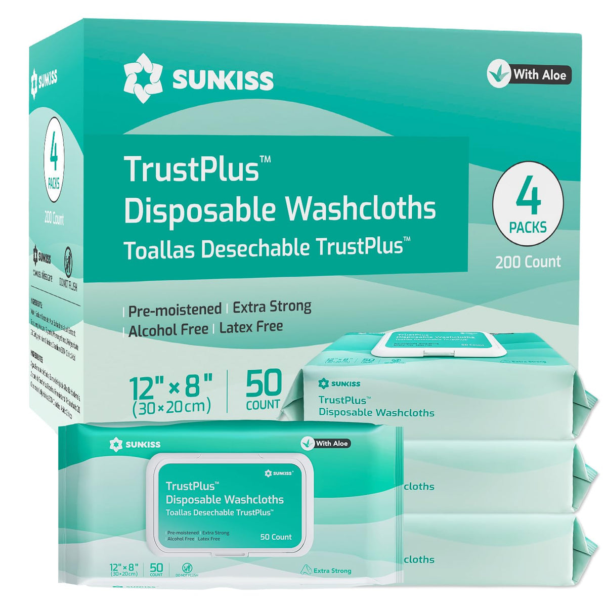 Adult Diapers XLarge 60 Count & Wet Wipes 200 Count Bundle W633