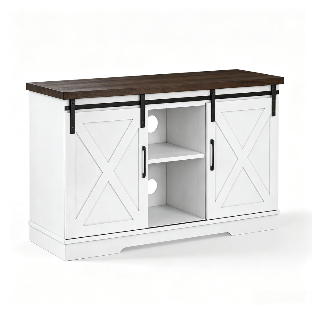 Farmhouse TV Stand Entertainment Center for 65 Inch TV N91958
