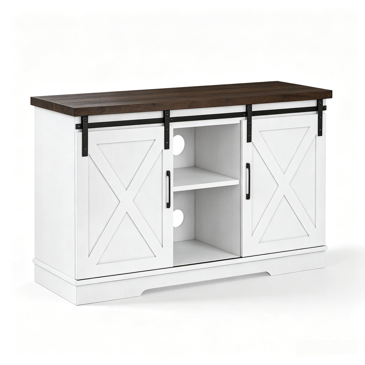 Farmhouse TV Stand Entertainment Center for 65 Inch TV N91958