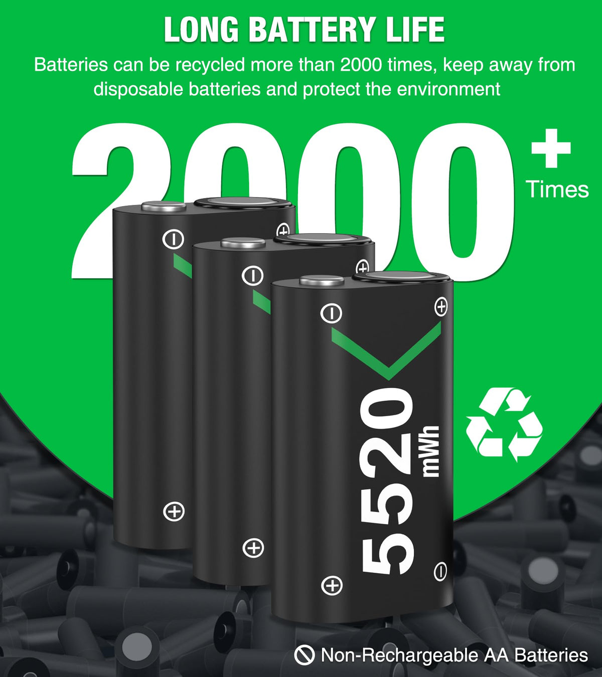 Rechargeable Battery Pack for Xbox Controller M8926