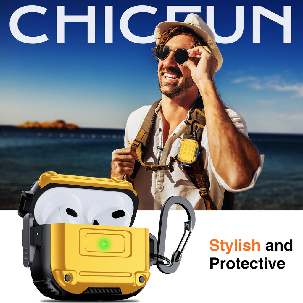 Yellow AirPods 3rd Generation Case with Keychain D914
