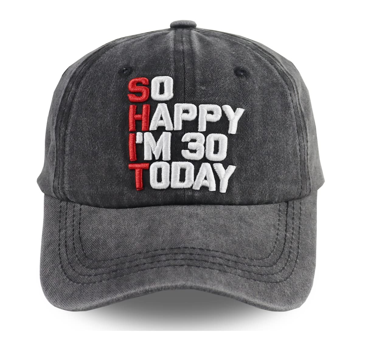 Adjustable Washed Embroidered Vintage Cotton Baseball Cap J58880
