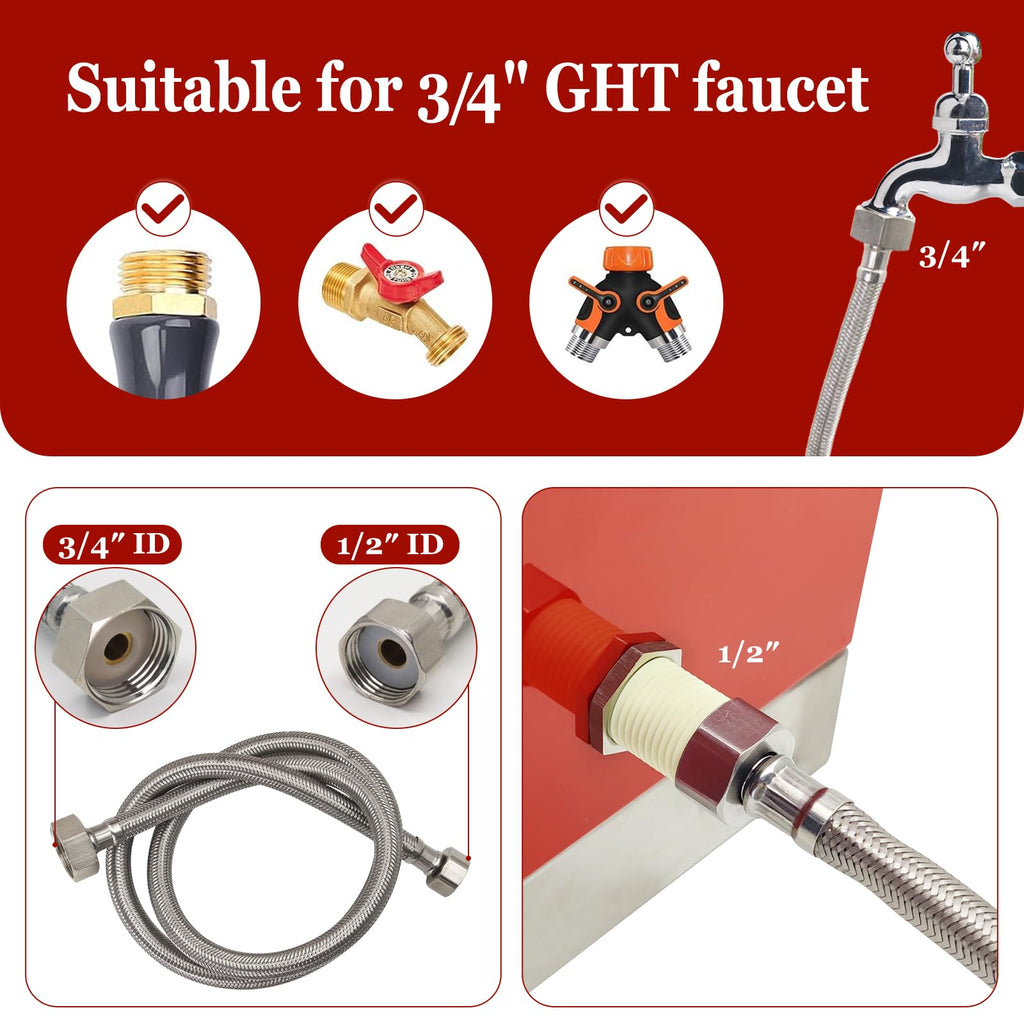 Automatic Stainless Steel Poultry Waterer Dispenser C906