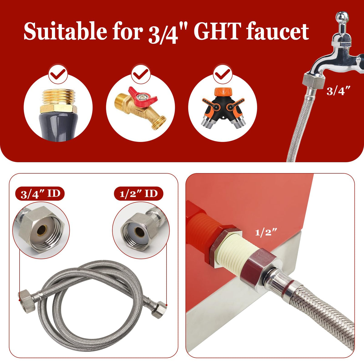 Automatic Stainless Steel Poultry Waterer Dispenser C906