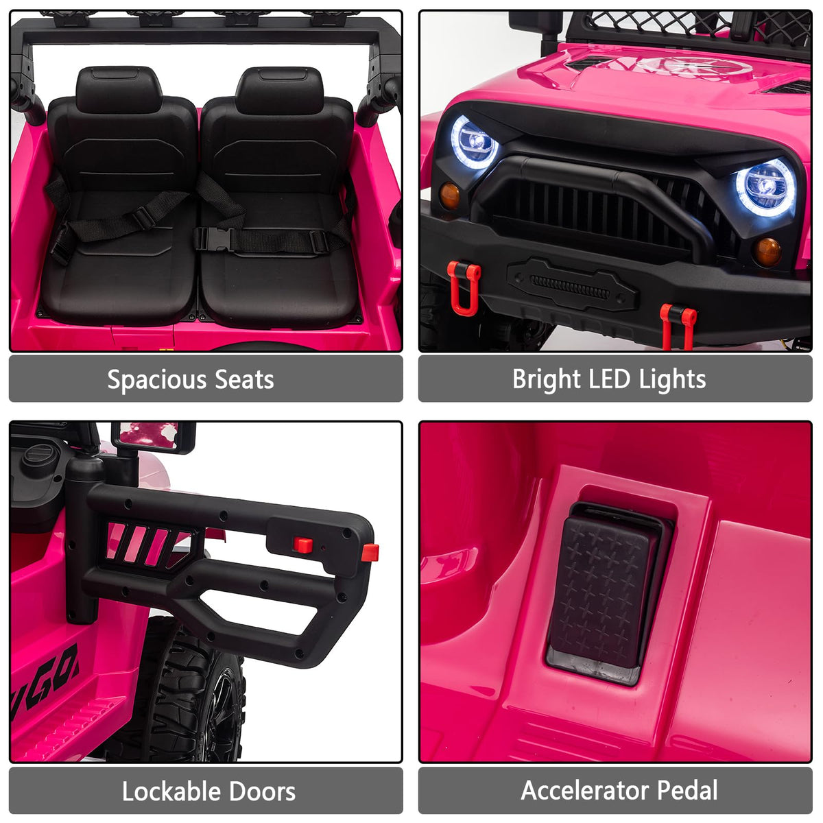 24V 2 Seater Battery Powered Ride On Truck with Remote Control C812