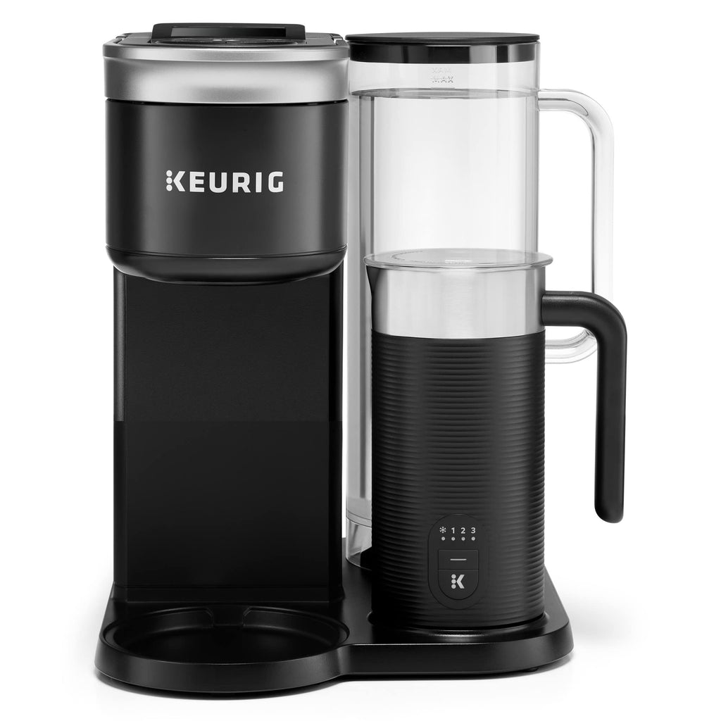 Single Serve Coffee Maker with Built-In Frother, 6 Brew Sizes, Black T499026